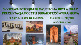 Plakat do wystawy fotografii Braniewa wykonanych przez Wojciecha Bryla 